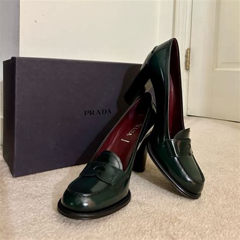 prada shoes spazzolato fume|Prada Studded Spazzolato Fume Modellerie Loafers.